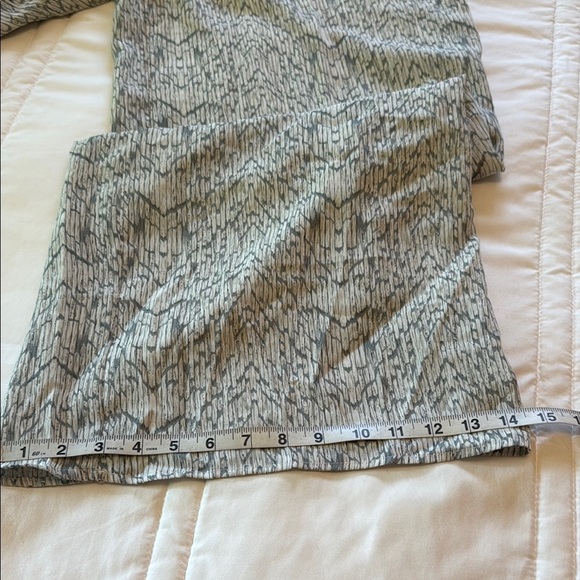 She + Sky Gray Boho Ruffled Collar Halter Jumpsuit Sz L Wide Leg Beachy Casual - Picture 5 of 10